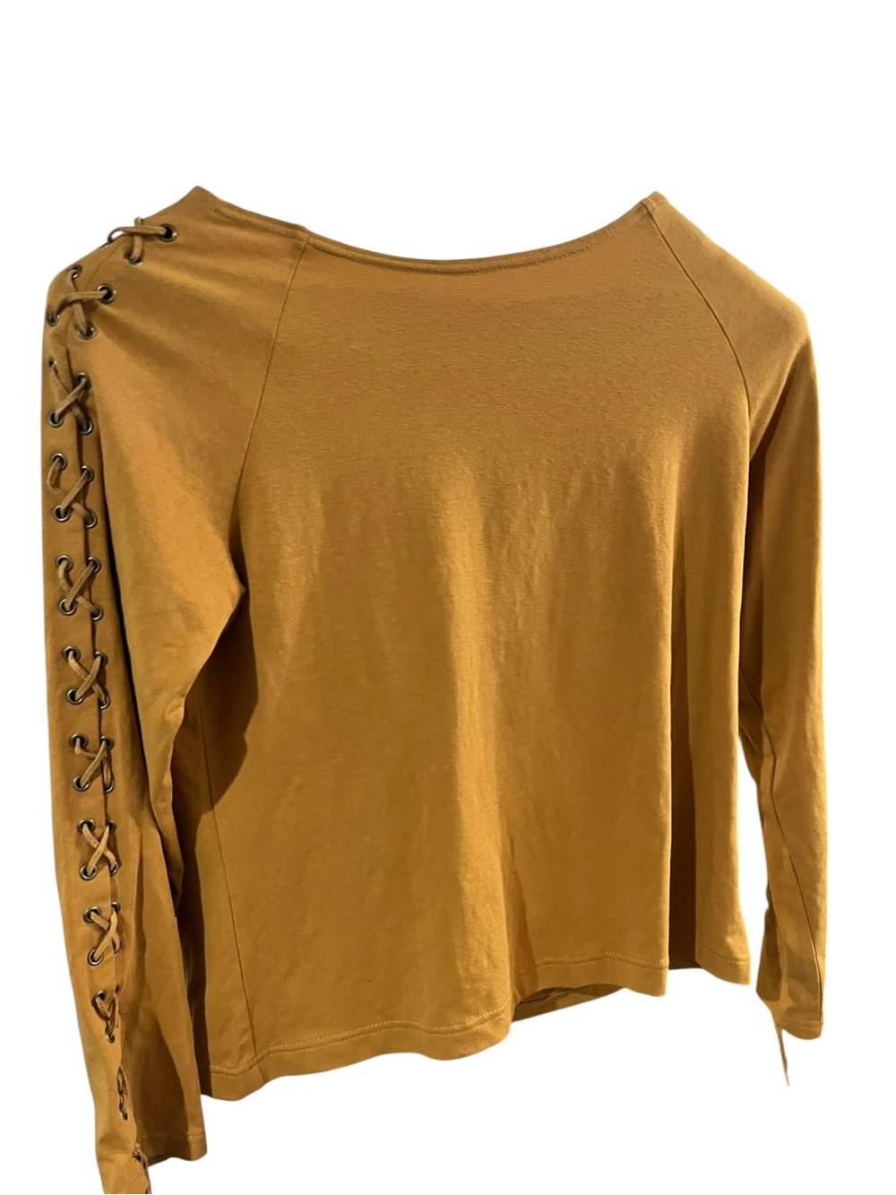 Bentley Arbuckle Vintage Long-Sleeve Top in Mustard M Excellent Condition